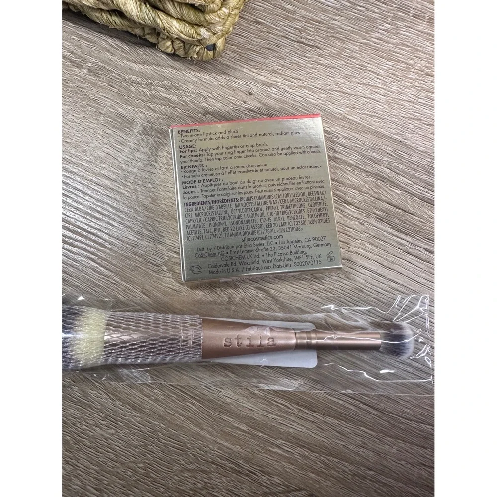 Stila Convertible Color Dual Lip & Cheek Cream Brush Rose Gold NIB‎